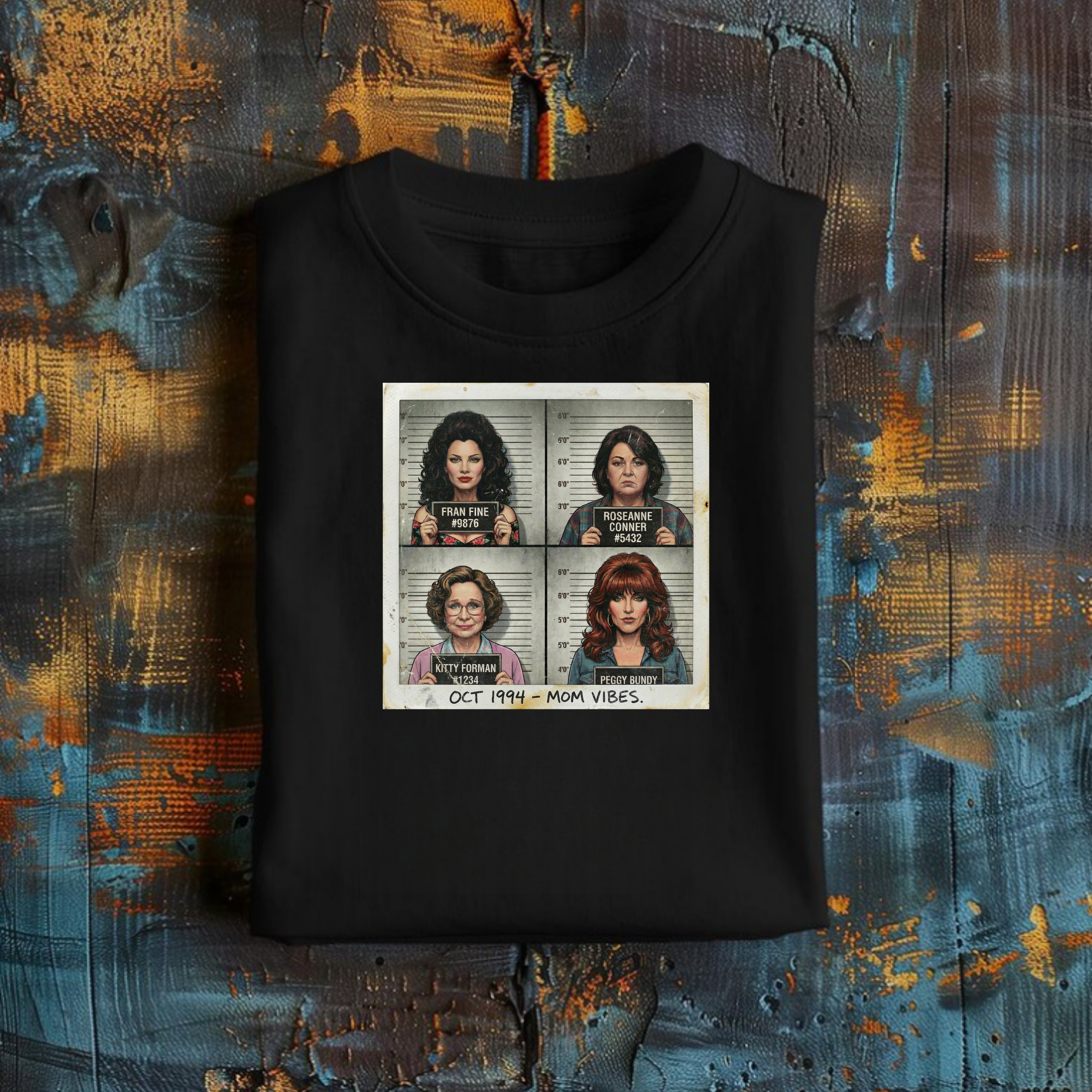'Moms Vibes' Short Sleeve Graphic Tee