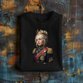 'She Did Not Wait To Be Crowned' Short Sleeve Graphic Tee