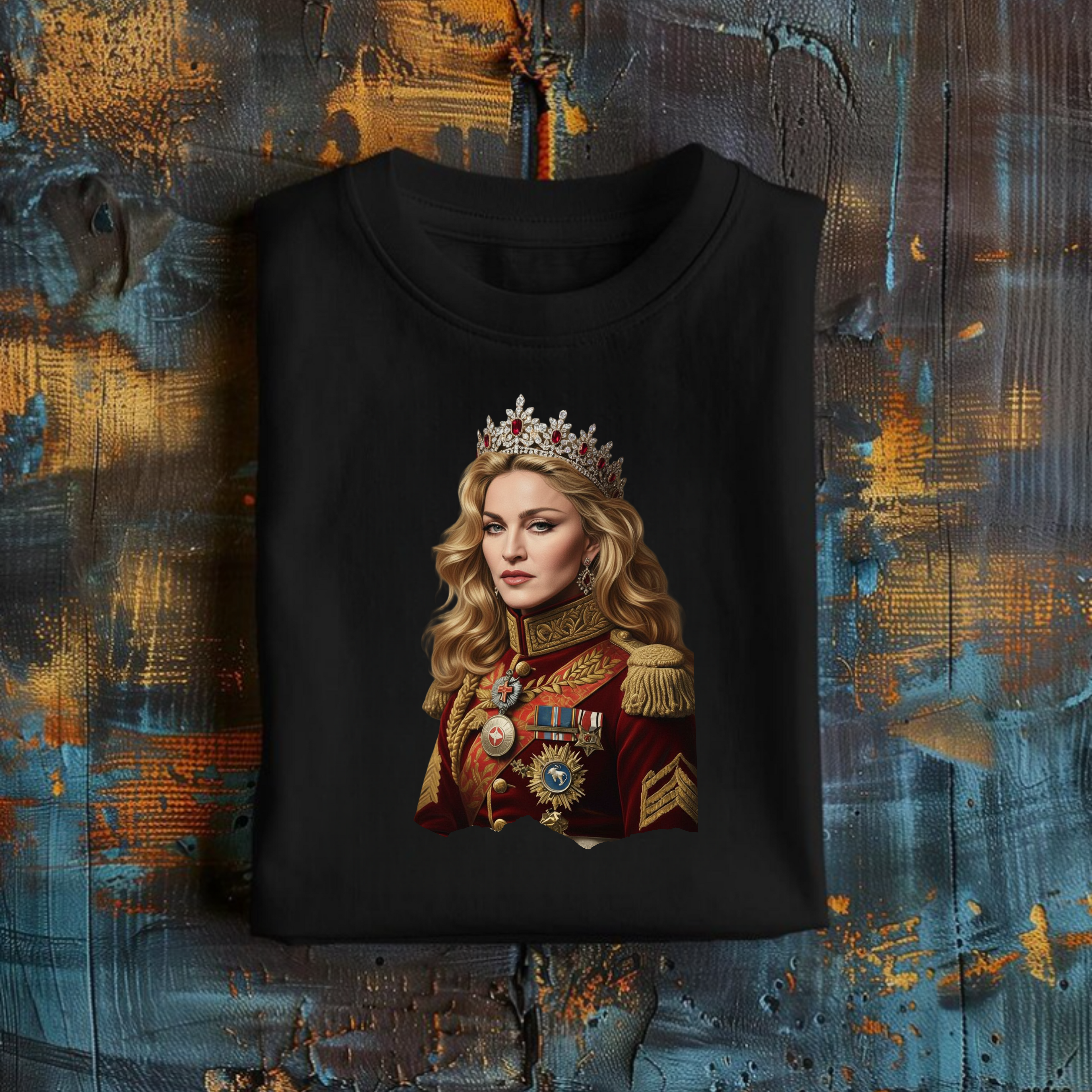 'Material Queen' Short Sleeve Graphic Tee