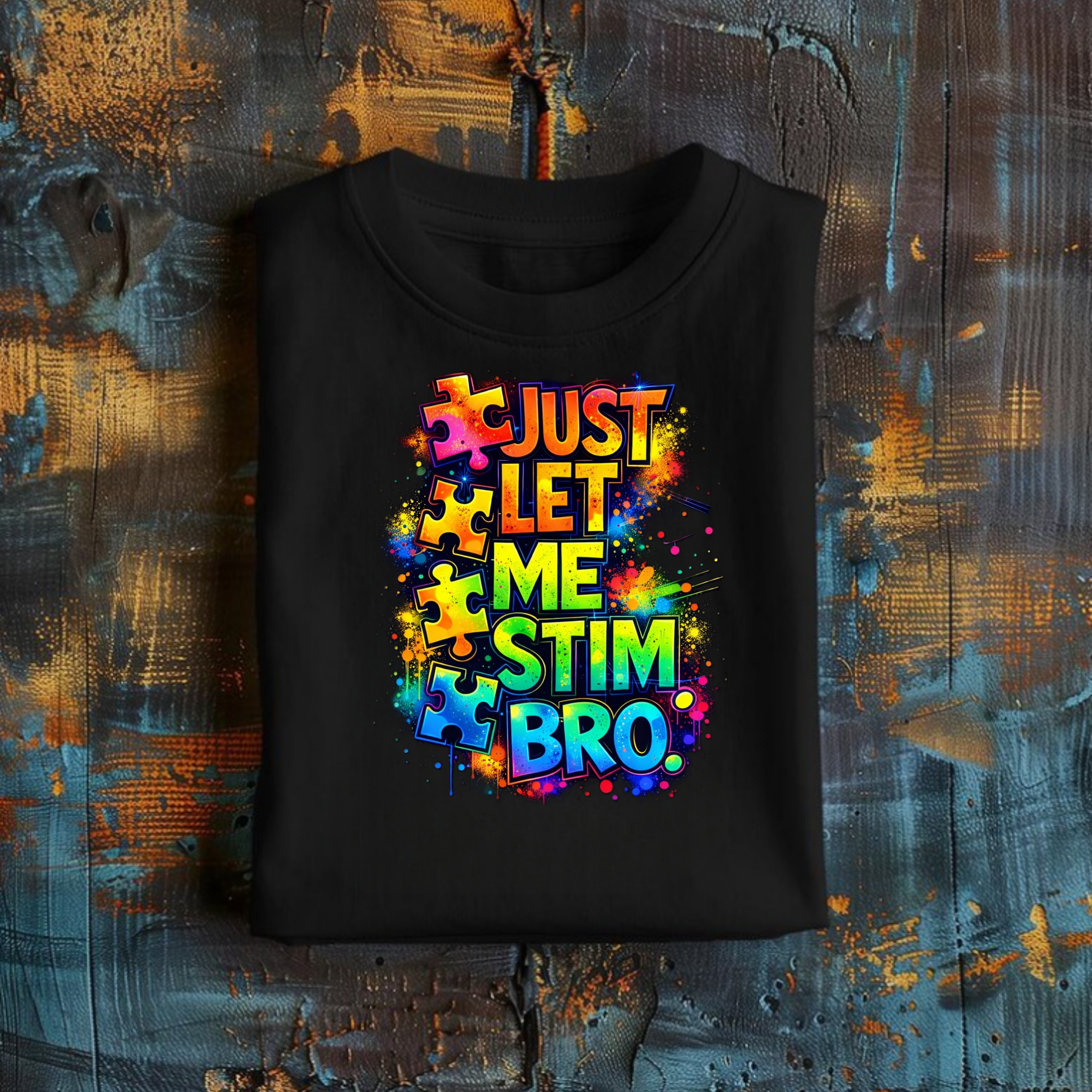 'Just Let Me Stim Bro' Short Sleeve Graphic Tee