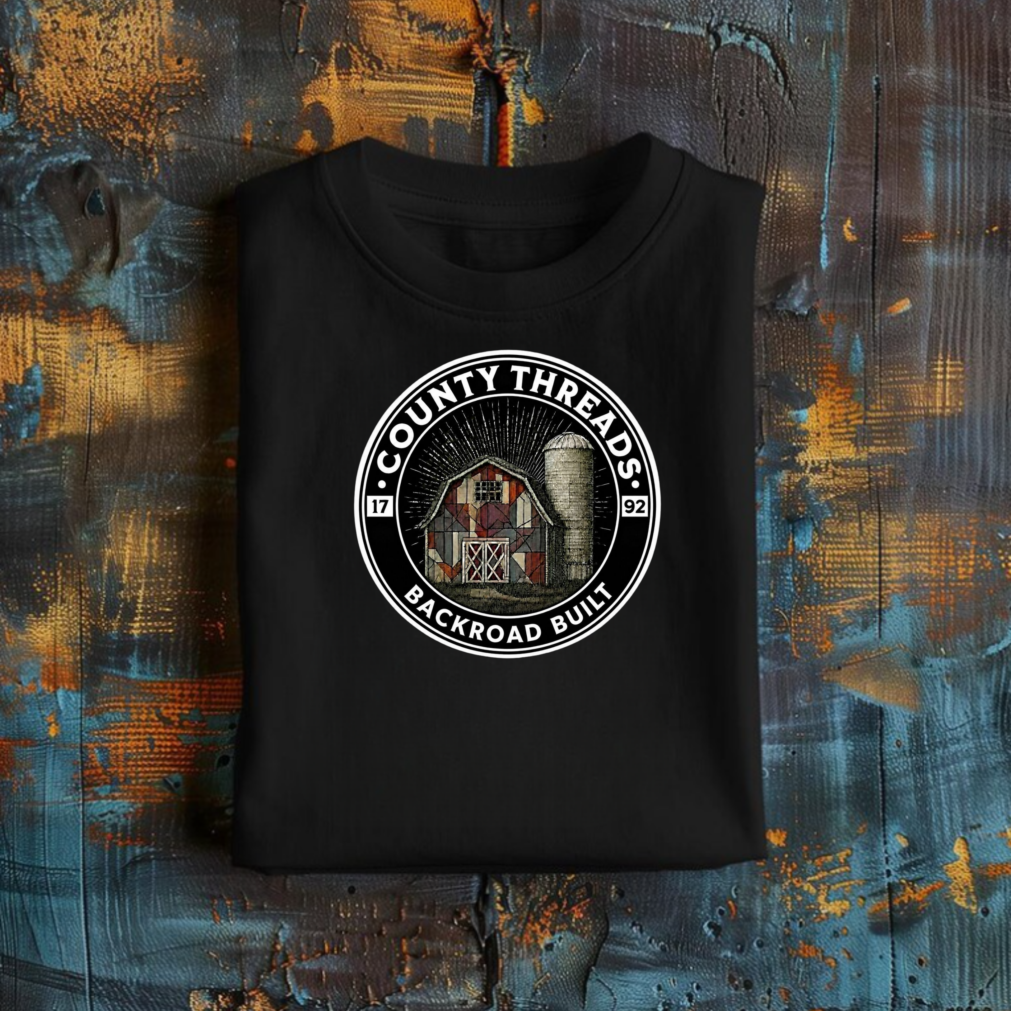 'County Threads: Backroad Built' Short Sleeve Graphic Tee